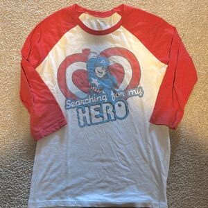 Size small Old Navy vintage ringer tee